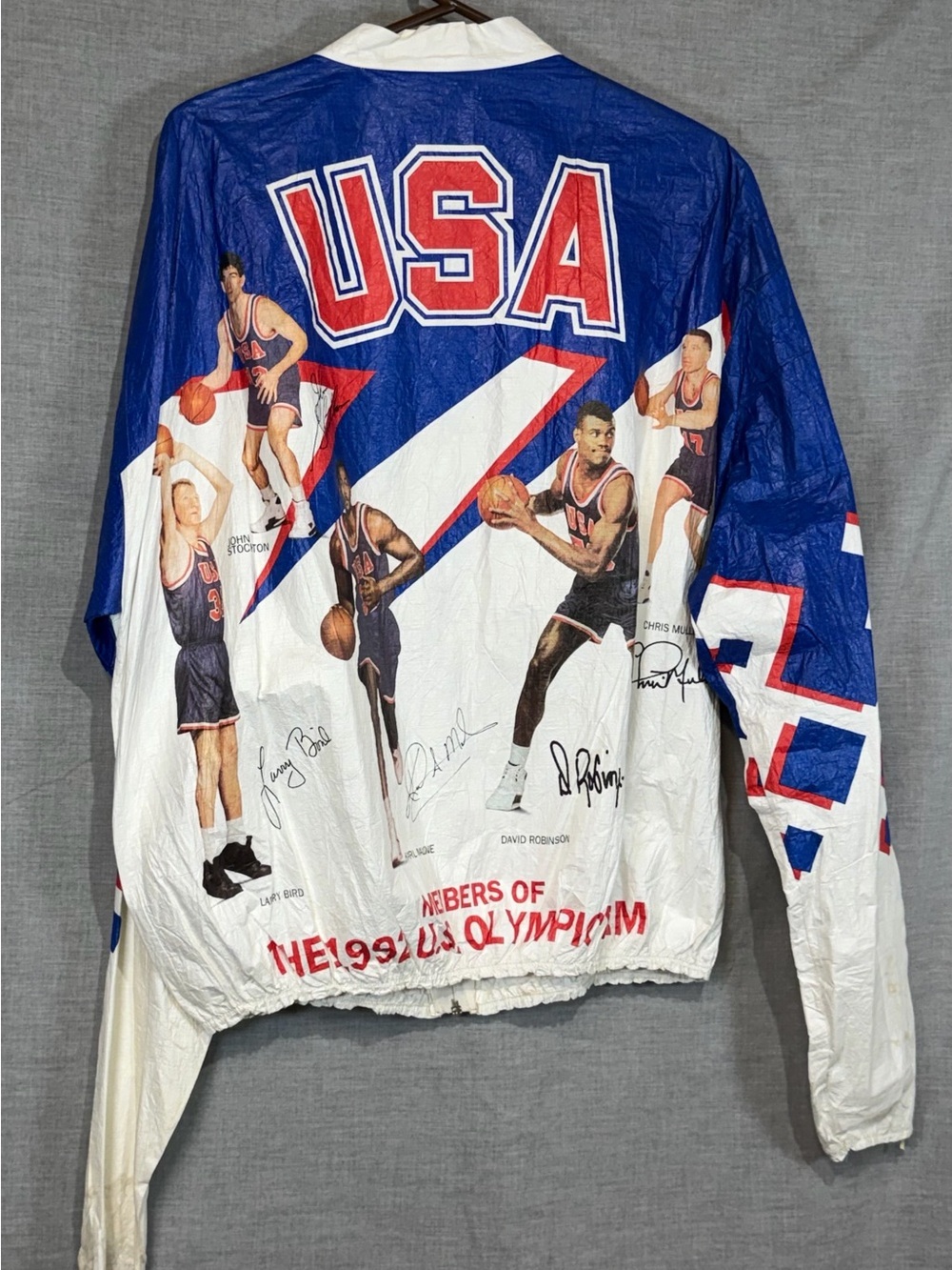 USA Olympic 1992 Dream Team Basketball Memorabilia Windbreaker
